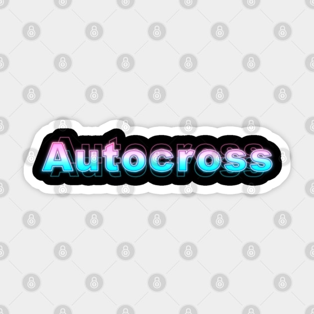 Autocross Sticker by Sanzida Design